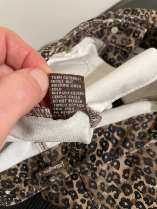 J. McLaughlin Leopard-Print Slim Pants in Brown and Black - Picture 5 of 5